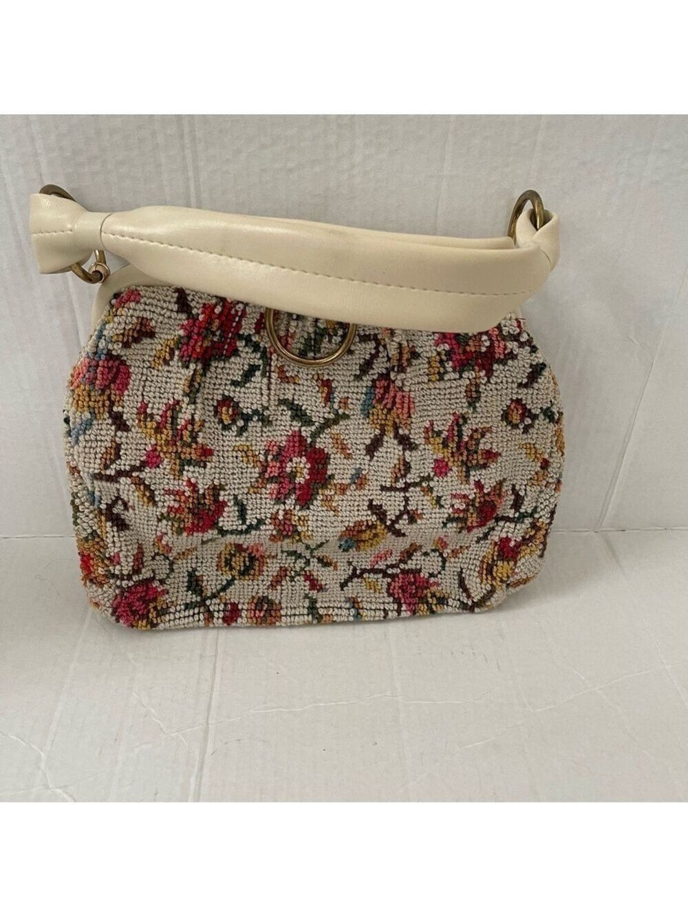 Women’s Dova Vintage 1950’s Empress Tapestry Handbag Floral Handbag Embroidered - Picture 6 of 7